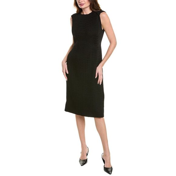 Lafayette 148 New York WomensSilk-Blend Pleated Cap Sleeve...